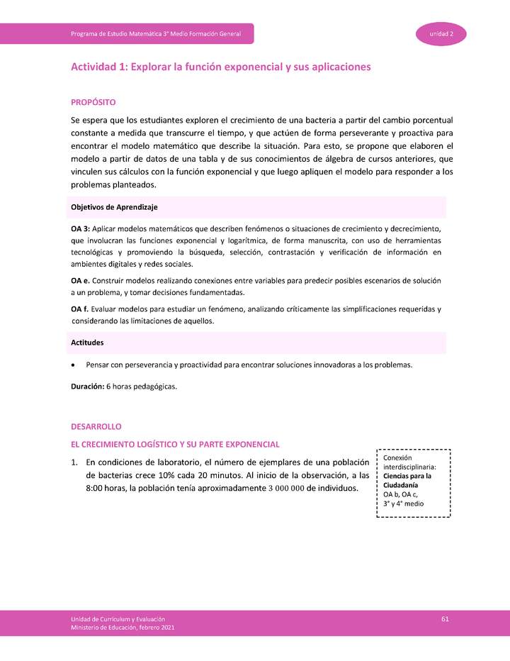 Actividad 1: Explorar la función exponencial y sus aplicaciones Imagen portada