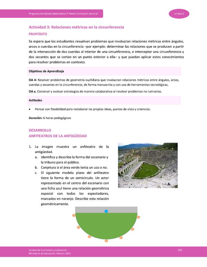 Actividad 3: Relaciones métricas en la circunferencia Imagen portada