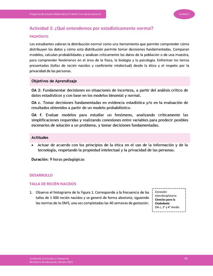 Actividad 2: ¿Cuándo los datos son normales? Imagen portada