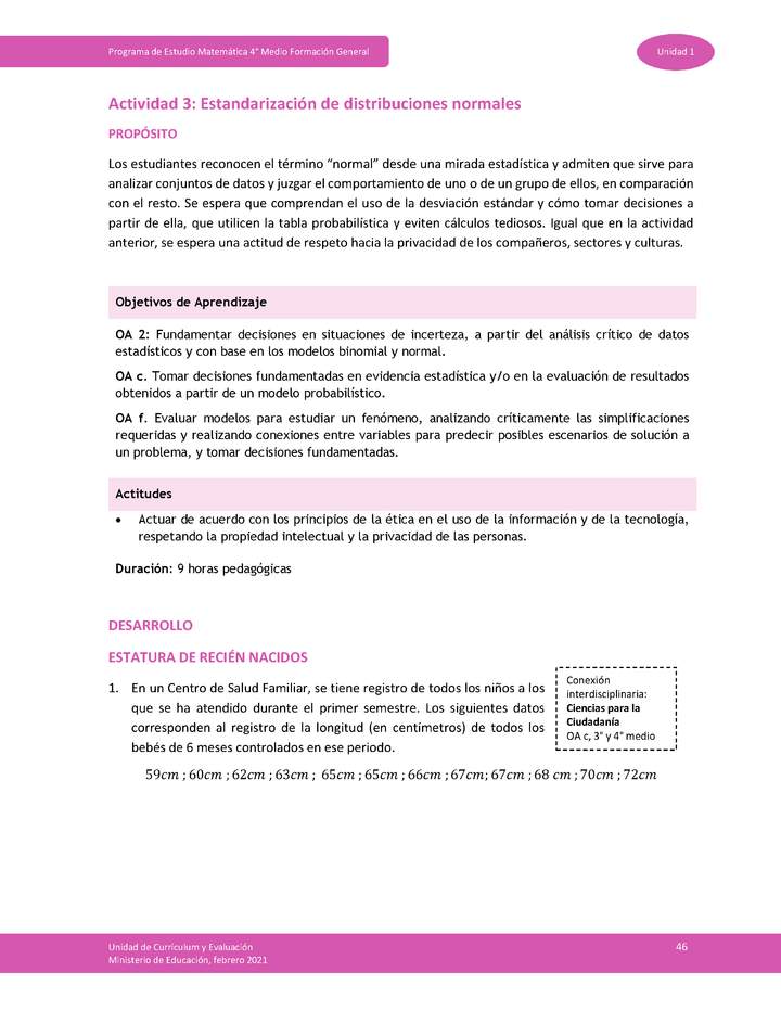 Actividad 3: Estandarización de distribuciones normales Imagen portada