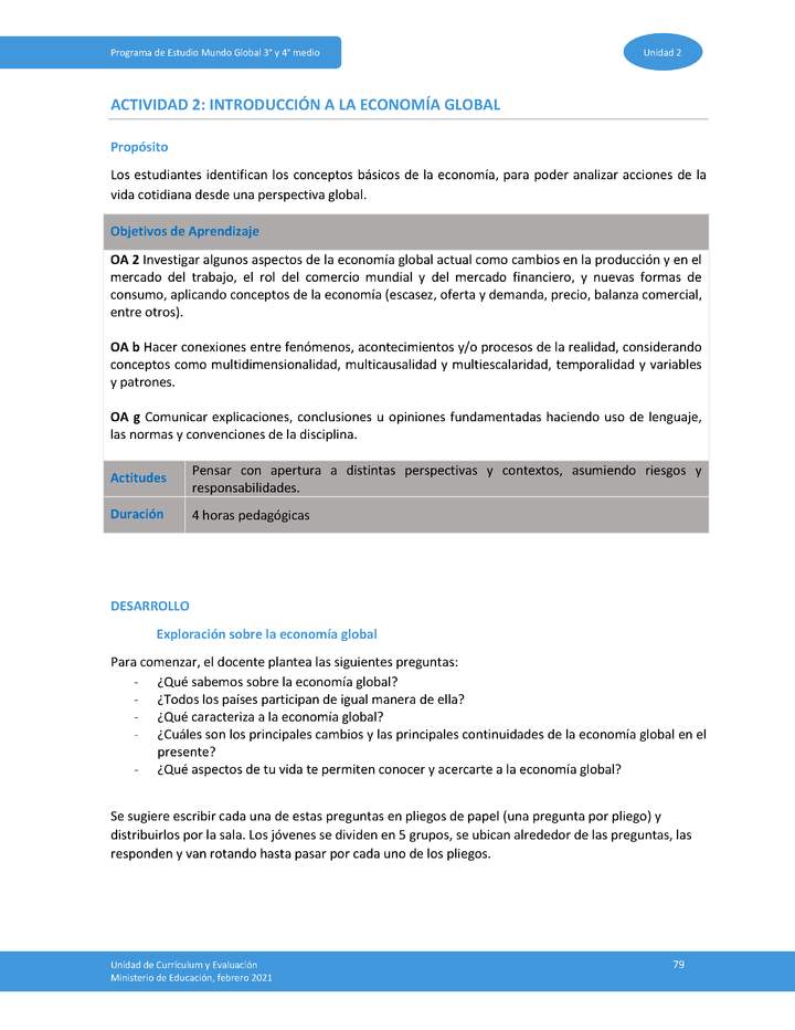 Actividad 2: Introducción a la economía global Imagen portada