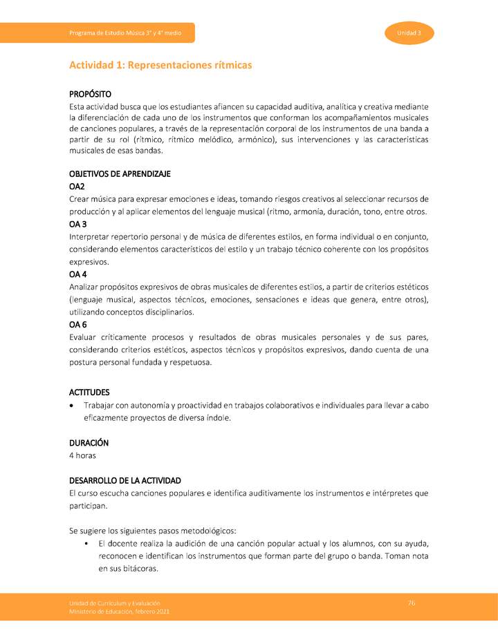 Actividad 1: Representaciones rítmicas Imagen portada