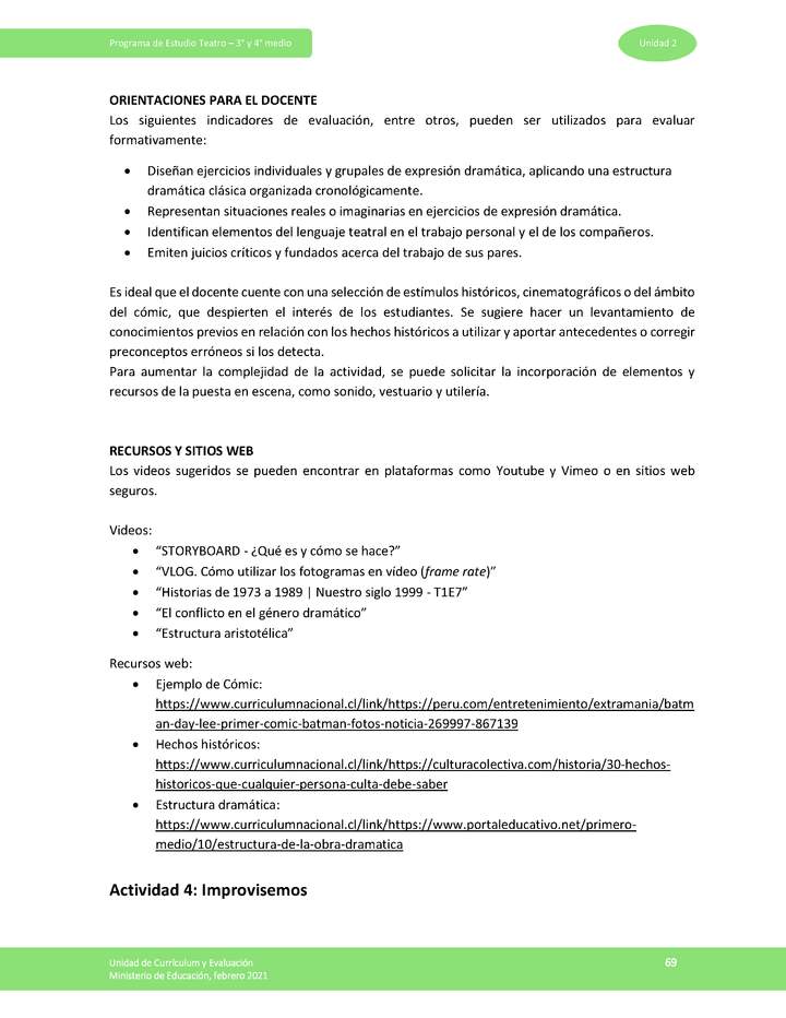 Actividad 4: Improvisemos Imagen portada
