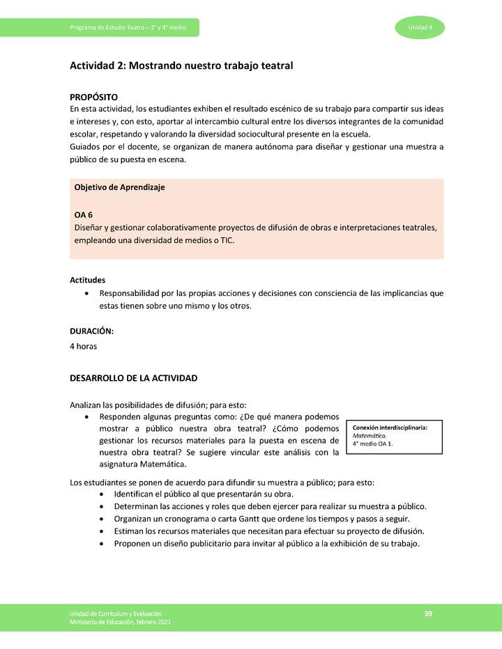 Actividad 2: Mostrando nuestro trabajo teatral Imagen portada