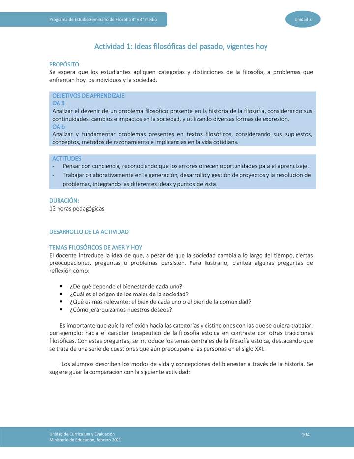 Actividad 1: Ideas filosóficas del pasado vigentes hoy Imagen portada