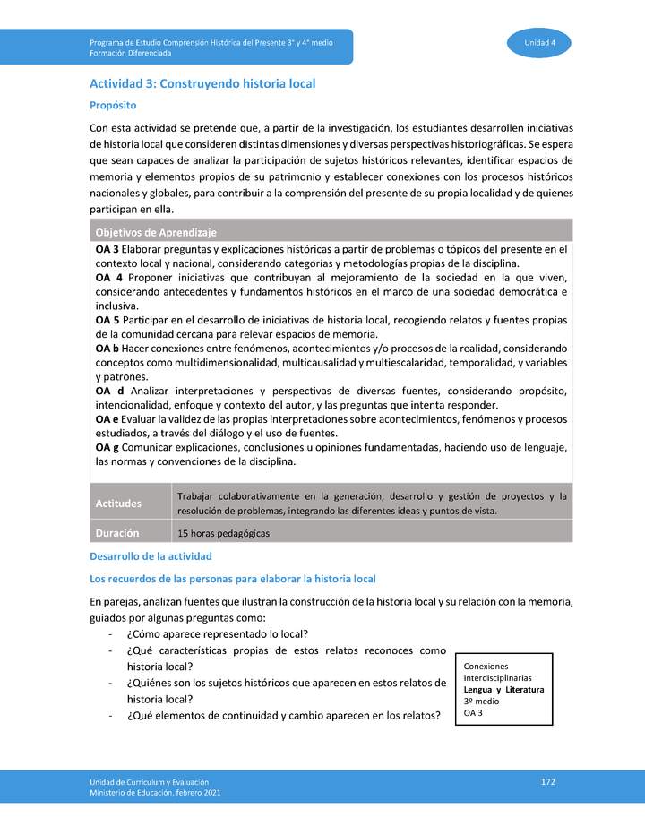 Actividad 3: Construyendo historia local Imagen portada