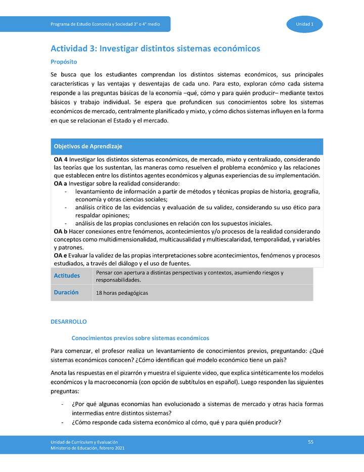 Actividad 3: Investigar distintos sistemas económicos Imagen portada