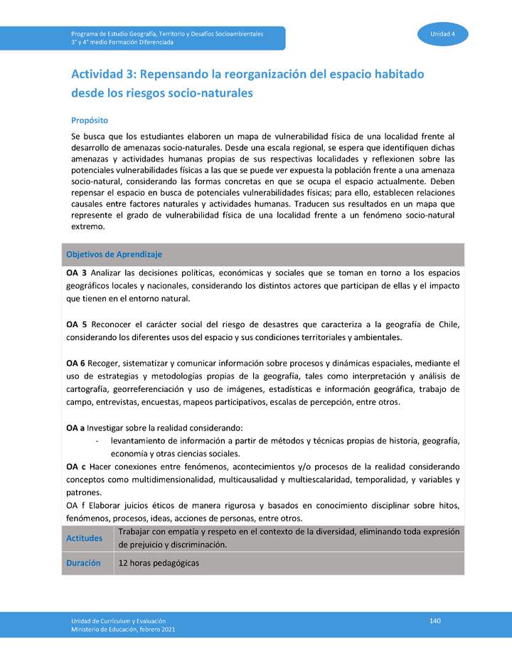 Actividad 3: Repensando la reorganización del espacio habitado desde los riesgos socionaturales Imagen portada