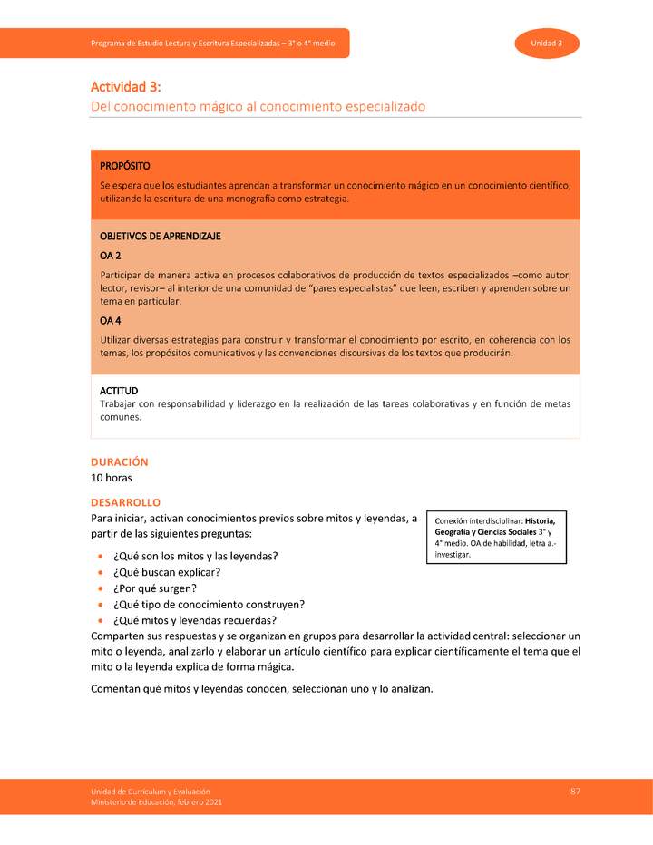 Actividad 3: Del conocimiento mágico al conocimiento especializado Imagen portada