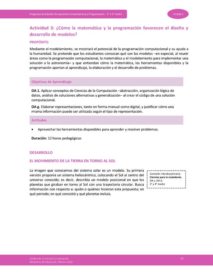 Actividad 3: ¿Cómo la matemática y la programación favorecen el diseño y desarrollo de modelos? Imagen portada