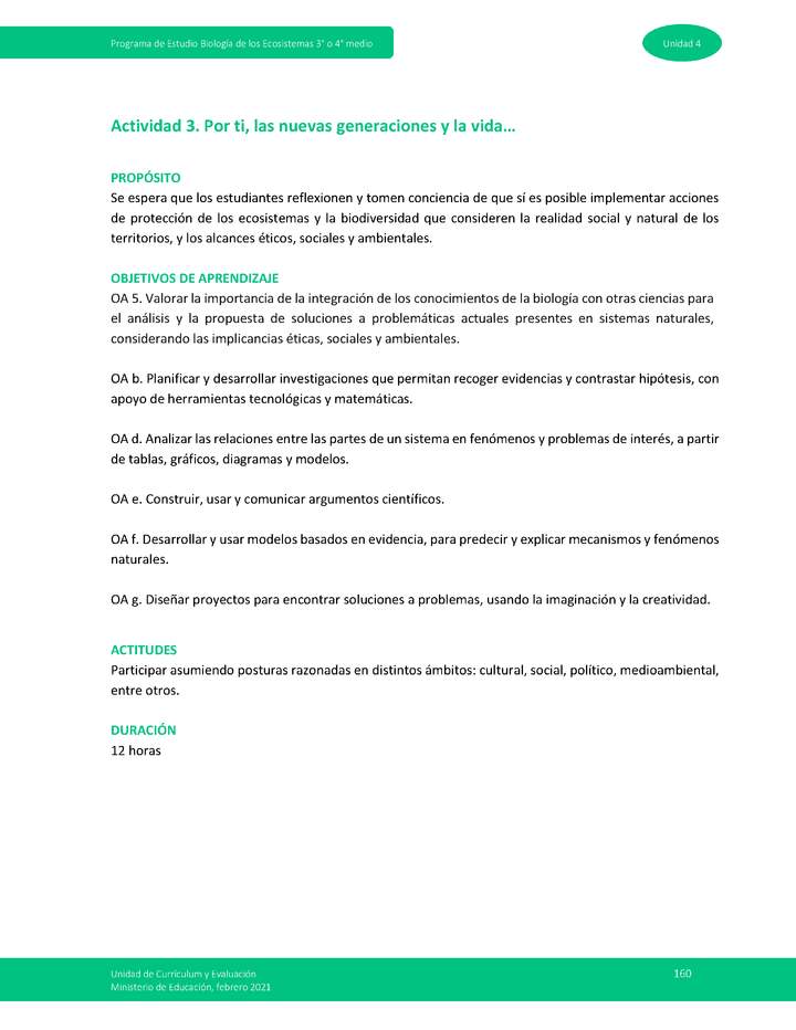 Actividad 3: Por ti, las nuevas generaciones y la vida... Imagen portada