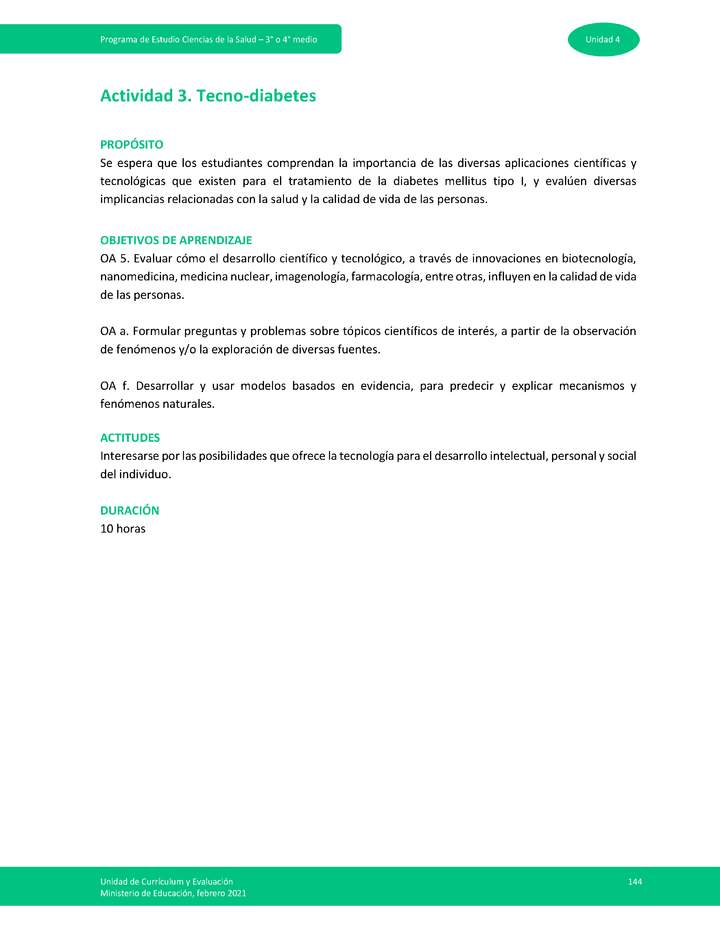 Actividad 3: Tecno – diabetes Imagen portada