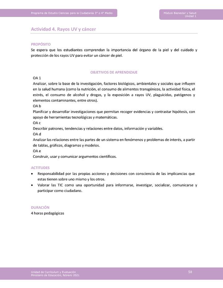 Actividad 4: Rayos UV y cáncer Imagen portada