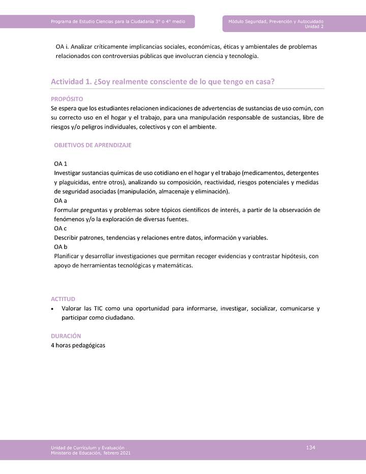 Actividad 1: ¿Soy realmente consciente de lo que tengo en casa? Imagen portada
