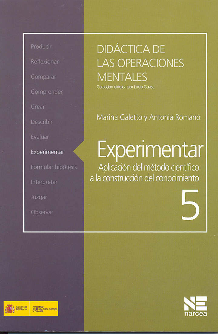 Experimentar. Aplicación del método científico a la construcción del conocimiento Imagen portada