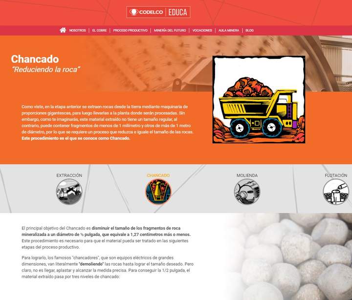 Chancado "Reduciendo la roca Imagen portada