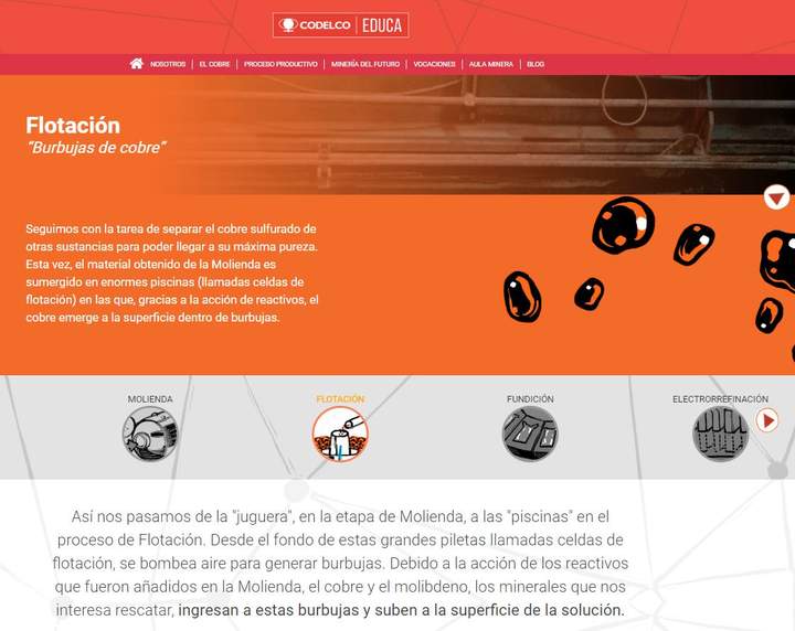 Flotación “Burbujas de cobre” Imagen portada