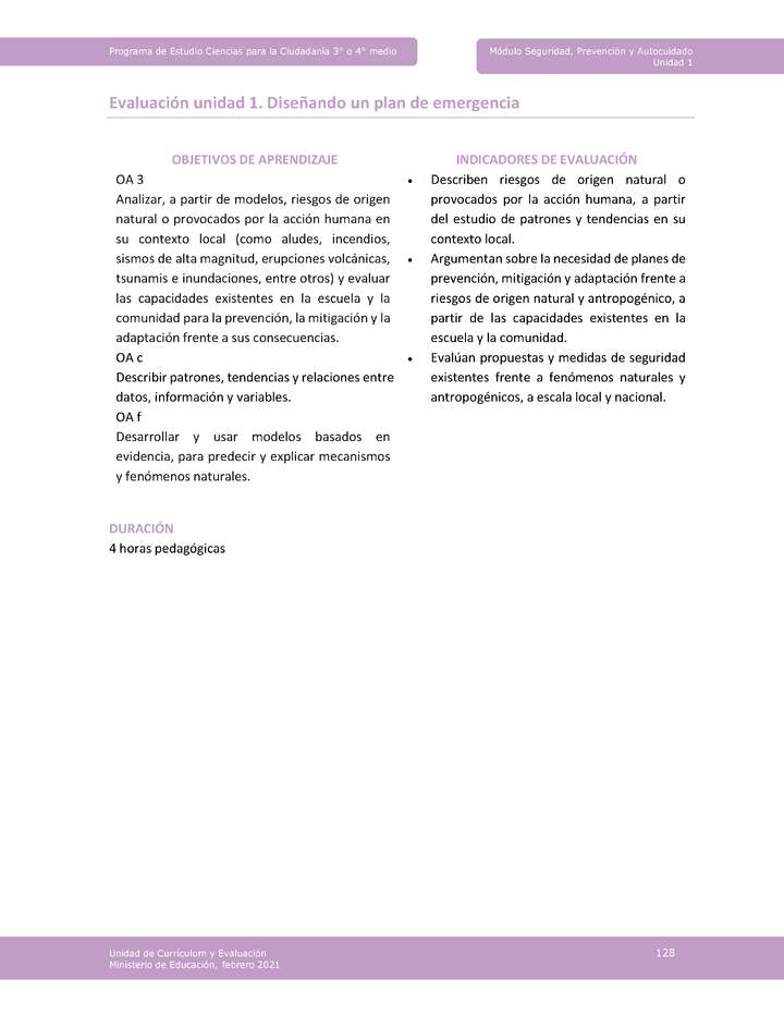 Actividad de evaluación: Diseñando un plan de emergencia Imagen portada