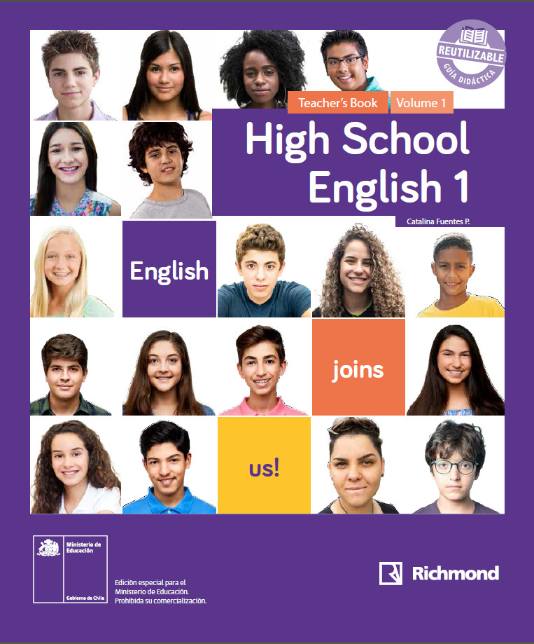 Inglés 1° medio, Richmond, Teacher's Book Volume 1 Imagen portada