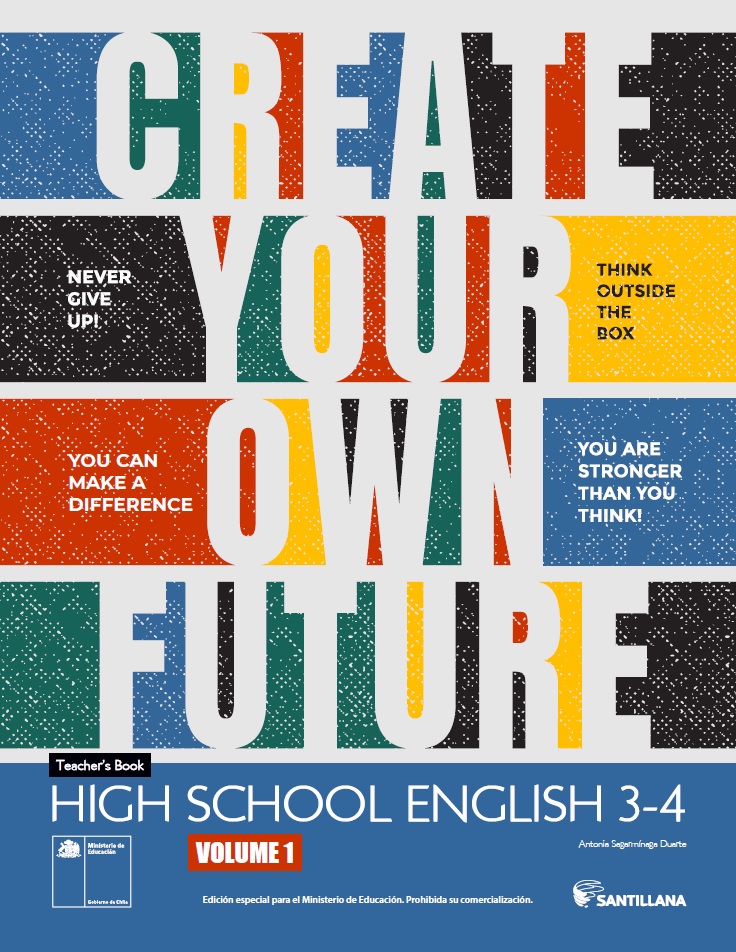 Inglés 3° y 4° Medio, RB, Guía didáctica del docente Tomo 1 Imagen portada