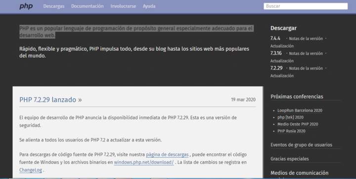 Lenguaje PHP Imagen portada