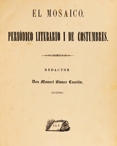 El Mosaico (1860) Imagen portada