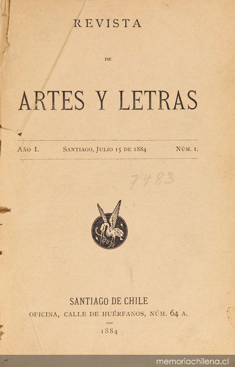 Revista de Artes y Letras (1884-1890) Imagen portada