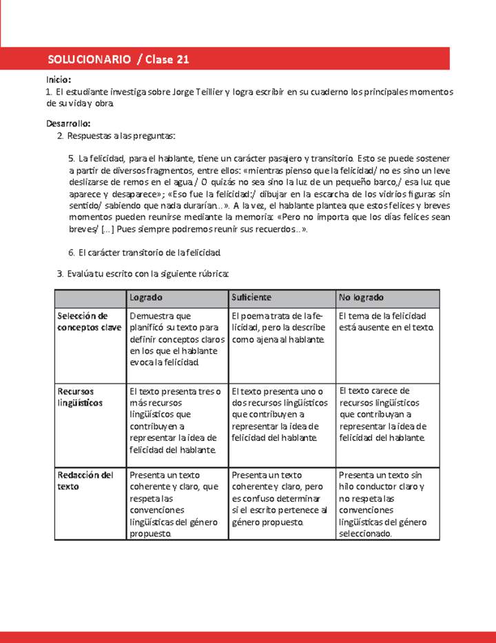 Solucionario Lengua y literatura 4° medio BC Unidad 1 Semana 6 Imagen portada