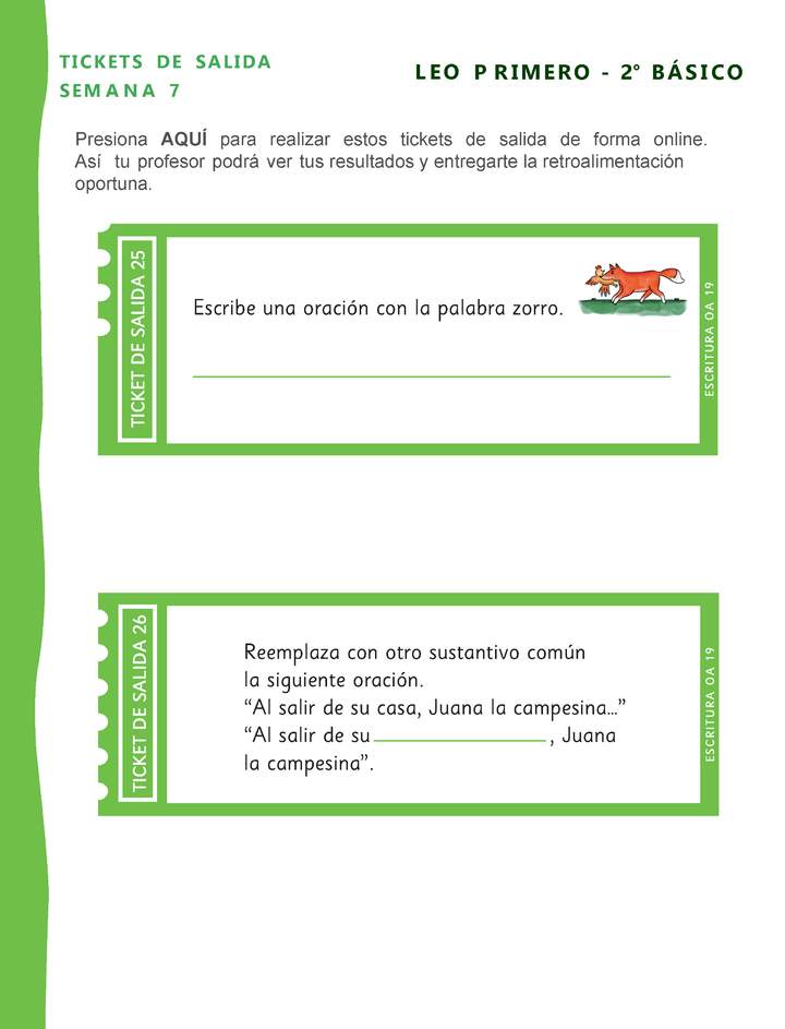 Evaluación Lenguaje y comunicación 2° básico Unidad 1 Semana 7 Imagen portada