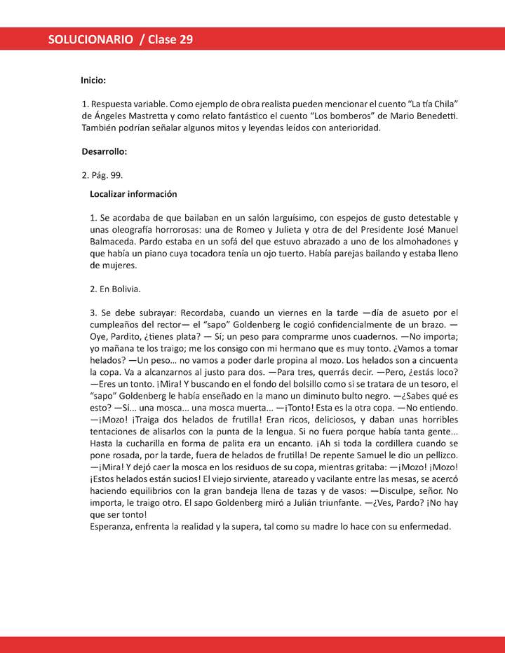 Solucionario Lenguaje y comunicación 1° medio Unidad 2 Semana 8 Imagen portada