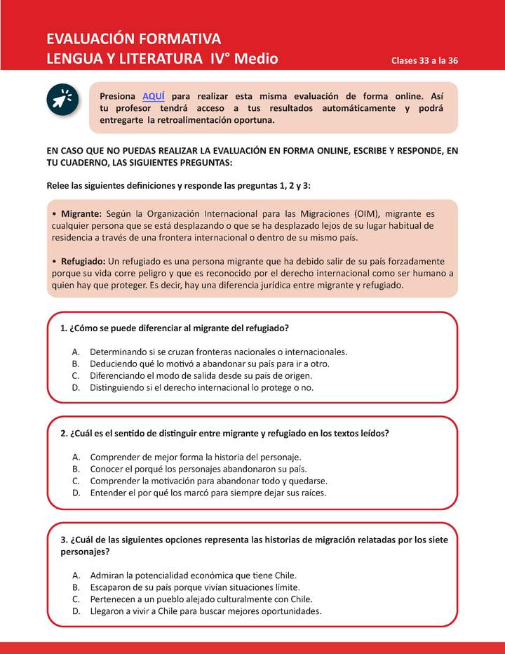 Evaluación Lengua y literatura 4° medio BC Unidad 2 Semana 9 Imagen portada