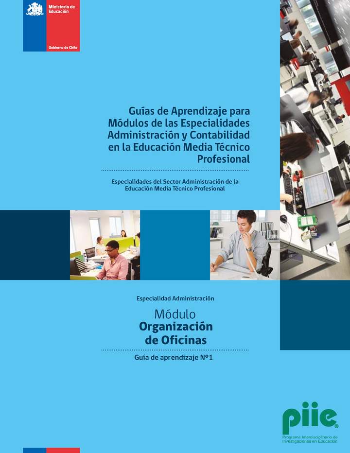 Organización de oficinas Guía 1 Imagen portada