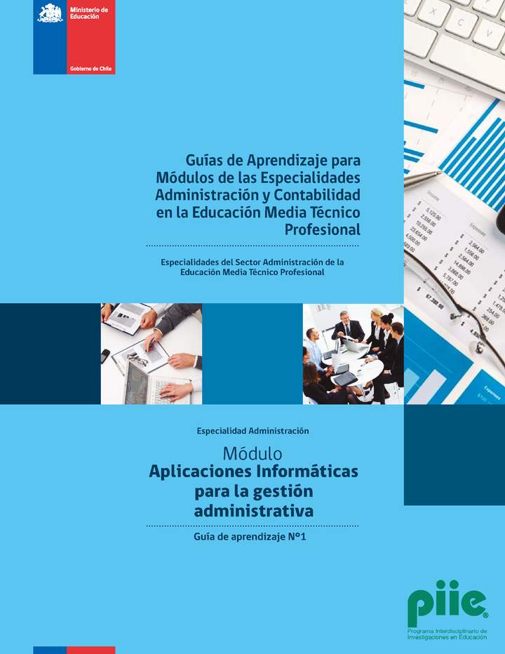 Aplicaciones Informáticas para la Gestión Administrativa Guía 1 Imagen portada