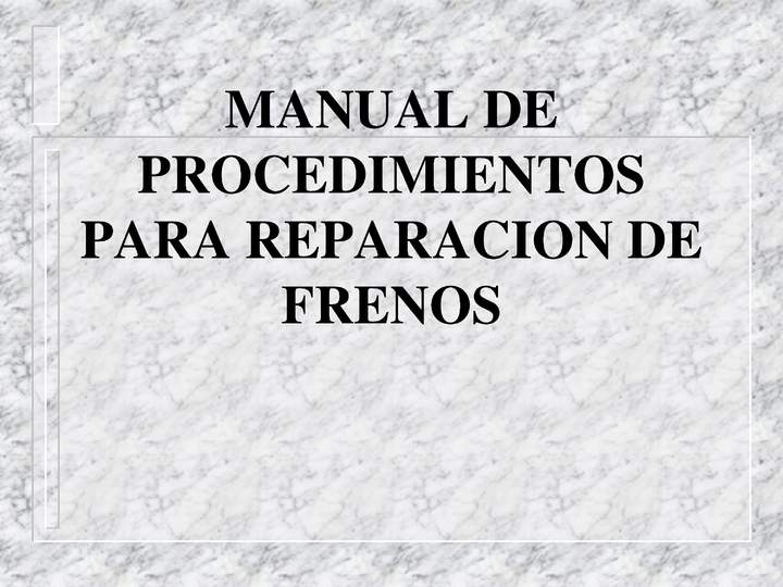 Sistema de frenos Imagen portada