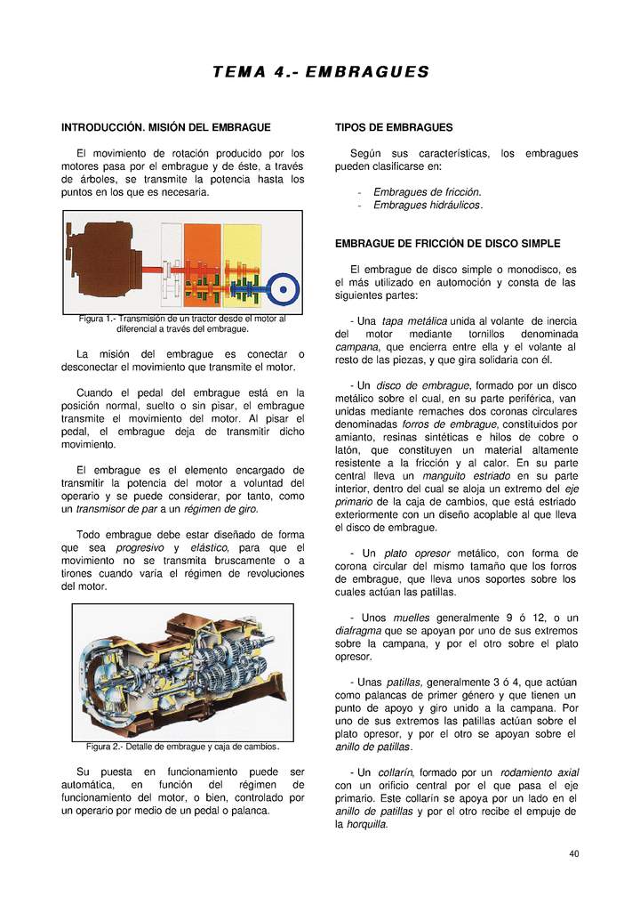 Sistema de embrague Imagen portada
