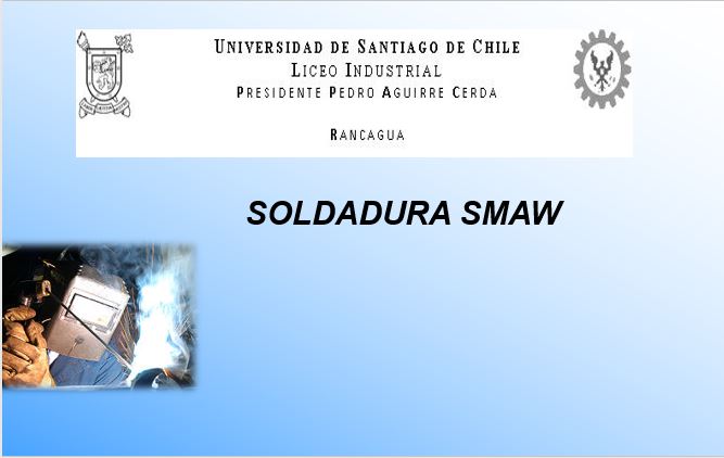SOLDADURA SMAW Imagen portada