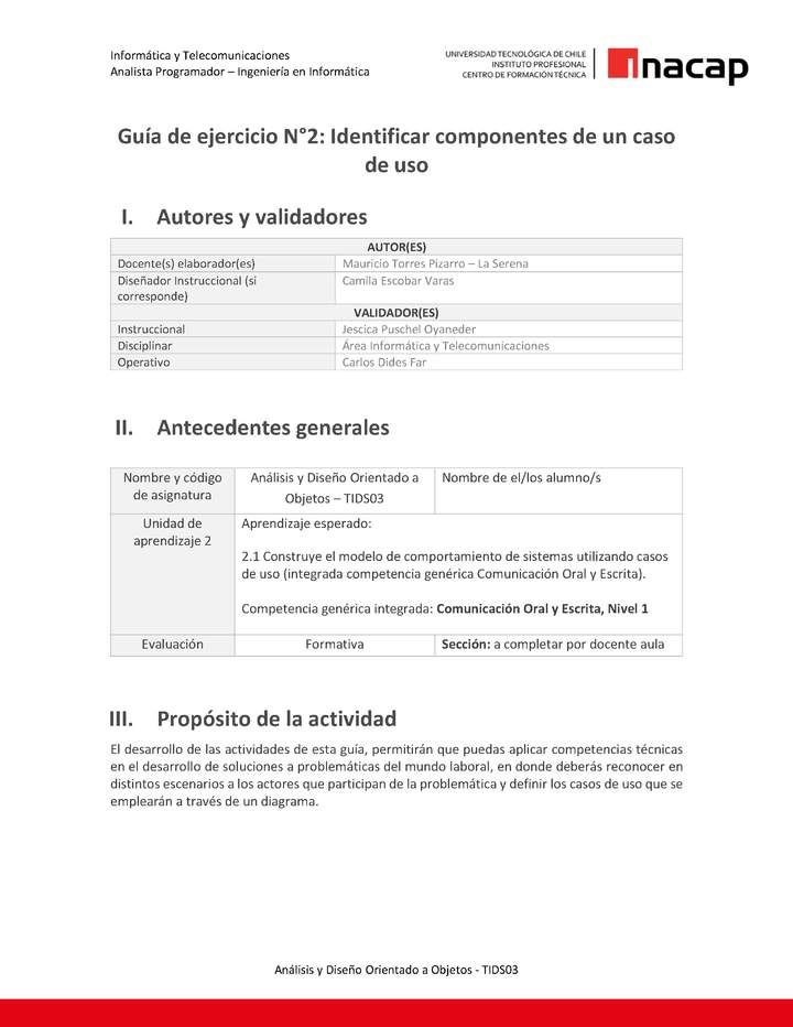 Programación orientada a objetos 03 TIDS03_U2_GE2 Imagen portada