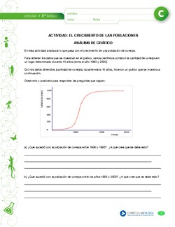 El crecimiento de las poblaciones Imagen portada