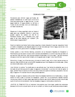 Una manera de obtener agua dulce de salada Imagen portada
