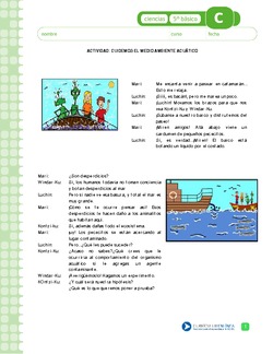 Cuidemos el ambiente acuático Imagen portada