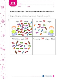 Adiciones y sustracciones con números menores a 50 (I) Imagen portada
