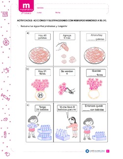 Adiciones y sustracciones con números menores a 50 (IV) Imagen portada