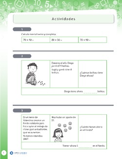 Resolución de problemas que involucra adición de números naturales de tres dígitos 4 Imagen portada