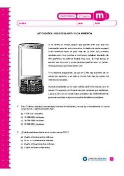 Los celulares y los números Imagen portada