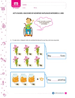 Adiciones de números naturales menores a 1000 Imagen portada