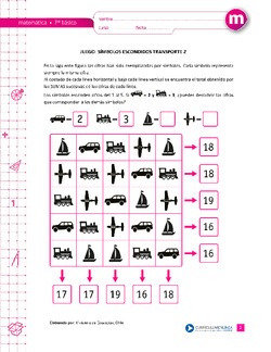 Juego: símbolos escondidos transporte 2 Imagen portada