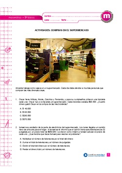 Compras en el supermercado Imagen portada