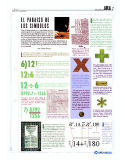Símbolos matemáticos de operatoria Imagen portada