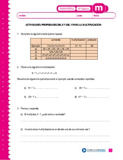 Propiedad del 0 y del 1 en la multiplicación Imagen portada