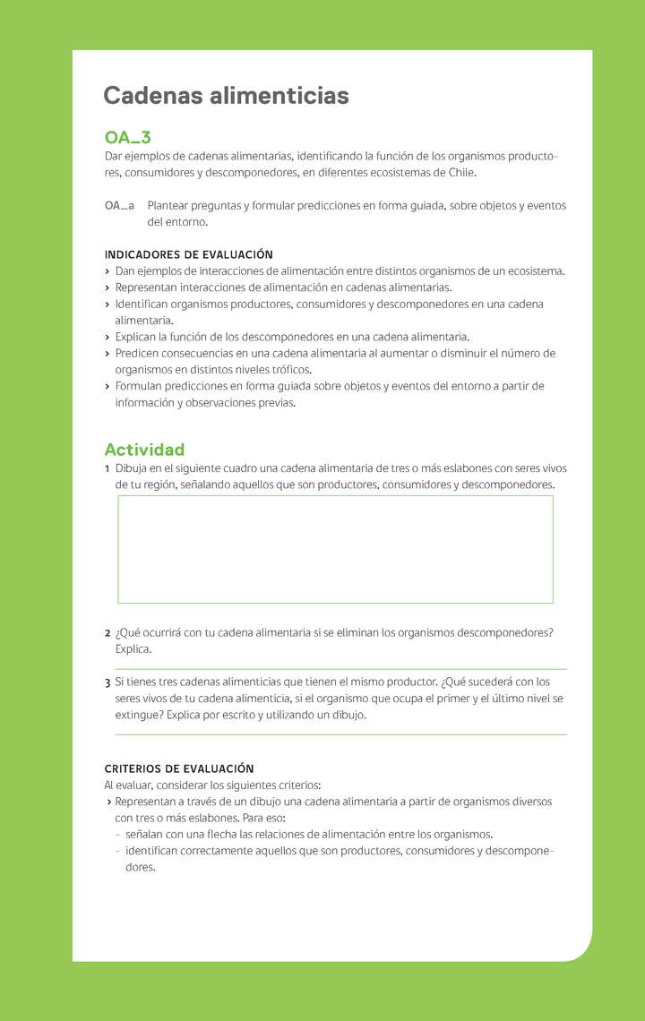 Evaluación Programa - OA03 - Cadenas alimenticias Imagen portada